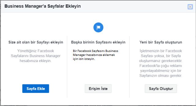 Facebook Business Sayfa Ekleme